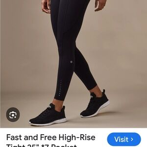 lululemon athletica Black High-Rise Running Leggings